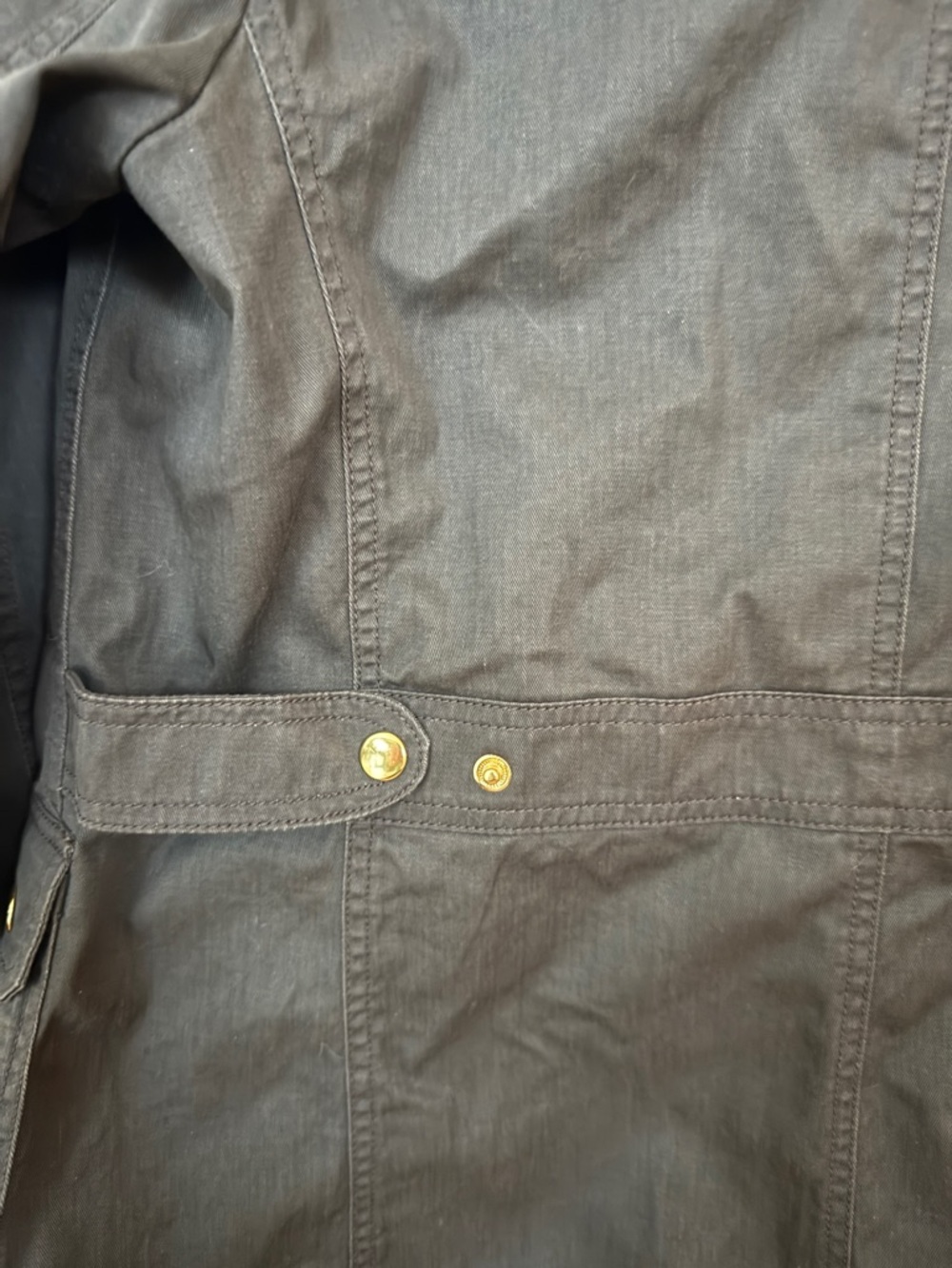 J.Crew Mercantile Olive Utility Jacket Small | Gold Hardware Field Jacket - Picture 7 of 13